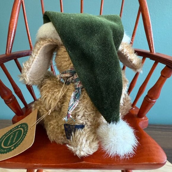 Vtg Boyds Bear Indy Christmas Bear wBelieve Stocking Tags Retired 90s Jointed 7" - Picture 7 of 10